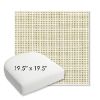 Picture of Rest Meadow | 19.5" x 19.5" Bullnose Contoured Rounded Back Wicker Chair Cushion - Sunbrella© Fabric