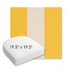 Picture of Rothko Lemonade | 19.5" x 19.5" Bullnose Contoured Rounded Back Wicker Chair Cushion - Sunbrella© Fabric