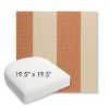 Picture of Rothko Lobster Roll | 19.5" x 19.5" Bullnose Contoured Rounded Back Wicker Chair Cushion - Sunbrella© Fabric