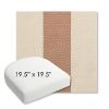 Picture of Rothko Pink Lady | 19.5" x 19.5" Bullnose Contoured Rounded Back Wicker Chair Cushion - Sunbrella© Fabric