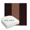 Picture of Rothko Sangria | 19.5" x 19.5" Bullnose Contoured Rounded Back Wicker Chair Cushion - Sunbrella© Fabric