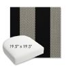 Picture of Rothko Stone Harbor | 19.5" x 19.5" Bullnose Contoured Rounded Back Wicker Chair Cushion - Sunbrella© Fabric