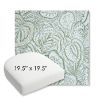 Picture of Sensibilty Spring | 19.5" x 19.5" Bullnose Contoured Rounded Back Wicker Chair Cushion - Sunbrella© Fabric
