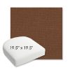 Picture of Shelter Canyon | 19.5" x 19.5" Bullnose Contoured Rounded Back Wicker Chair Cushion - Sunbrella© Fabric