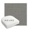 Picture of Shelter Surf | 19.5" x 19.5" Bullnose Contoured Rounded Back Wicker Chair Cushion - Sunbrella© Fabric