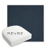 Picture of Switch Indigo | 19.5" x 19.5" Bullnose Contoured Rounded Back Wicker Chair Cushion - Sunbrella© Fabric