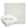 Picture of Switch Snow | 19.5" x 19.5" Bullnose Contoured Rounded Back Wicker Chair Cushion - Sunbrella© Fabric