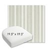 Picture of Tranquil Sage | 19.5" x 19.5" Bullnose Contoured Rounded Back Wicker Chair Cushion - Sunbrella© Fabric
