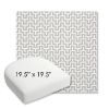 Picture of Underline Dove | 19.5" x 19.5" Bullnose Contoured Rounded Back Wicker Chair Cushion - Sunbrella© Fabric