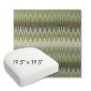 Picture of Valley Herbal | 19.5" x 19.5" Bullnose Contoured Rounded Back Wicker Chair Cushion - Sunbrella© Fabric