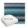 Picture of Valley Lagoon | 19.5" x 19.5" Bullnose Contoured Rounded Back Wicker Chair Cushion - Sunbrella© Fabric