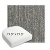 Picture of Vista Slate | 19.5" x 19.5" Bullnose Contoured Rounded Back Wicker Chair Cushion - Sunbrella© Fabric