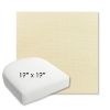 Picture of Canvas Vellum | 19" x 19" Bullnose Contoured Rounded Back Wicker Chair Cushion - Sunbrella© Fabric