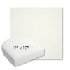 Picture of Canvas White | 19" x 19" Bullnose Contoured Rounded Back Wicker Chair Cushion - Sunbrella© Fabric