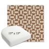 Picture of Hoopla Cold Brew | 19" x 19" Bullnose Contoured Rounded Back Wicker Chair Cushion - Sunbrella© Fabric