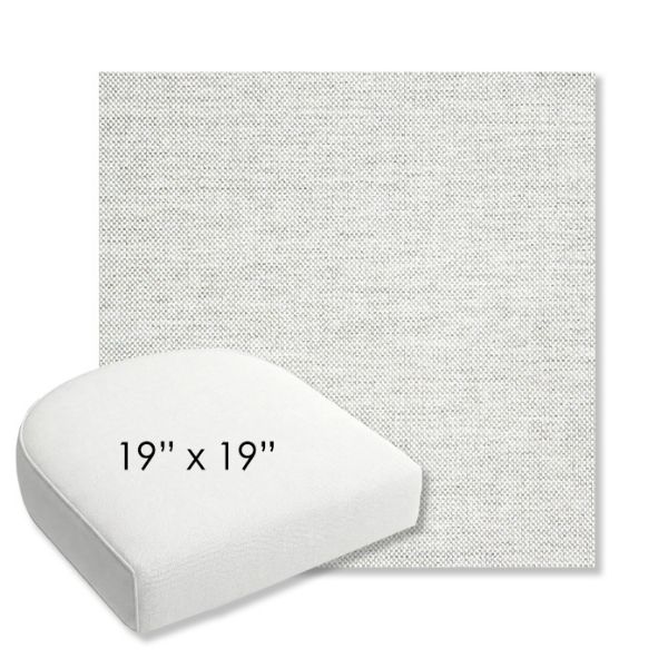 Picture of Idol Cloud | 19" x 19" Bullnose Contoured Rounded Back Wicker Chair Cushion - Sunbrella© Fabric