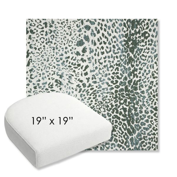 Picture of Instinct Willow | 19" x 19" Bullnose Contoured Rounded Back Wicker Chair Cushion - Sunbrella© Fabric