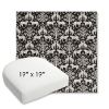 Picture of Jaipur Frame Onyx | 19" x 19" Bullnose Contoured Rounded Back Wicker Chair Cushion - Sunbrella© Fabric