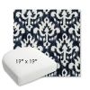 Picture of Patra Indigo | 19" x 19" Bullnose Contoured Rounded Back Wicker Chair Cushion - Sunbrella© Fabric