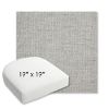Picture of Piazza Pebble | 19" x 19" Bullnose Contoured Rounded Back Wicker Chair Cushion - Sunbrella© Fabric