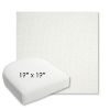 Picture of Pique Salt | 19" x 19" Bullnose Contoured Rounded Back Wicker Chair Cushion - Sunbrella© Fabric