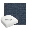 Picture of Platform Indigo | 19" x 19" Bullnose Contoured Rounded Back Wicker Chair Cushion - Sunbrella© Fabric
