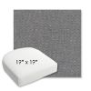 Picture of Proof Slate | 19" x 19" Bullnose Contoured Rounded Back Wicker Chair Cushion - Sunbrella© Fabric
