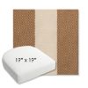 Picture of Rothko Latte | 19" x 19" Bullnose Contoured Rounded Back Wicker Chair Cushion - Sunbrella© Fabric