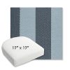 Picture of Rothko Oceanfront | 19" x 19" Bullnose Contoured Rounded Back Wicker Chair Cushion - Sunbrella© Fabric