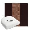 Picture of Rothko Sangria | 19" x 19" Bullnose Contoured Rounded Back Wicker Chair Cushion - Sunbrella© Fabric