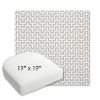 Picture of Underline Dove | 19" x 19" Bullnose Contoured Rounded Back Wicker Chair Cushion - Sunbrella© Fabric