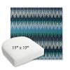 Picture of Valley Lagoon | 19" x 19" Bullnose Contoured Rounded Back Wicker Chair Cushion - Sunbrella© Fabric