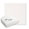 Picture of Abstraction Snow | 20" x 20" Bullnose Contoured Rounded Back Wicker Chair Cushion - Sunbrella© Fabric