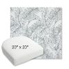 Picture of Calm Laurel | 20" x 20" Bullnose Contoured Rounded Back Wicker Chair Cushion - Sunbrella© Fabric