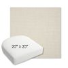Picture of Canvas Cloud | 20" x 20" Bullnose Contoured Rounded Back Wicker Chair Cushion - Sunbrella© Fabric