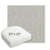 Picture of Canvas Granite | 20" x 20" Bullnose Contoured Rounded Back Wicker Chair Cushion - Sunbrella© Fabric
