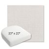 Picture of Cassava White | 20" x 20" Bullnose Contoured Rounded Back Wicker Chair Cushion - Sunbrella© Fabric