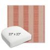 Picture of Expressive Blush | 20" x 20" Bullnose Contoured Rounded Back Wicker Chair Cushion - Sunbrella© Fabric