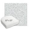 Picture of Exquisite Mist | 20" x 20" Bullnose Contoured Rounded Back Wicker Chair Cushion - Sunbrella© Fabric