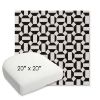 Picture of Hoopla Panda | 20" x 20" Bullnose Contoured Rounded Back Wicker Chair Cushion - Sunbrella© Fabric