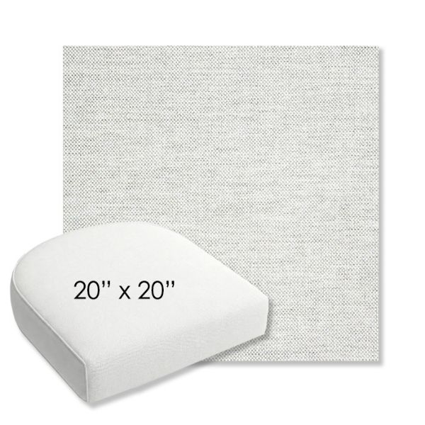 Picture of Idol Cloud | 20" x 20" Bullnose Contoured Rounded Back Wicker Chair Cushion - Sunbrella© Fabric