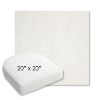 Picture of Idol Snow | 20" x 20" Bullnose Contoured Rounded Back Wicker Chair Cushion - Sunbrella© Fabric
