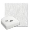 Picture of Improve White | 20" x 20" Bullnose Contoured Rounded Back Wicker Chair Cushion - Sunbrella© Fabric