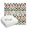 Picture of Inga Boho | 20" x 20" Bullnose Contoured Rounded Back Wicker Chair Cushion - Sunbrella© Fabric