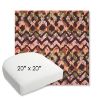 Picture of Inga Gypsy | 20" x 20" Bullnose Contoured Rounded Back Wicker Chair Cushion - Sunbrella© Fabric