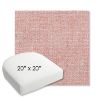 Picture of Kismet Coral | 20" x 20" Bullnose Contoured Rounded Back Wicker Chair Cushion - Sunbrella© Fabric