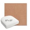 Picture of Kudos Peach | 20" x 20" Bullnose Contoured Rounded Back Wicker Chair Cushion - Sunbrella© Fabric