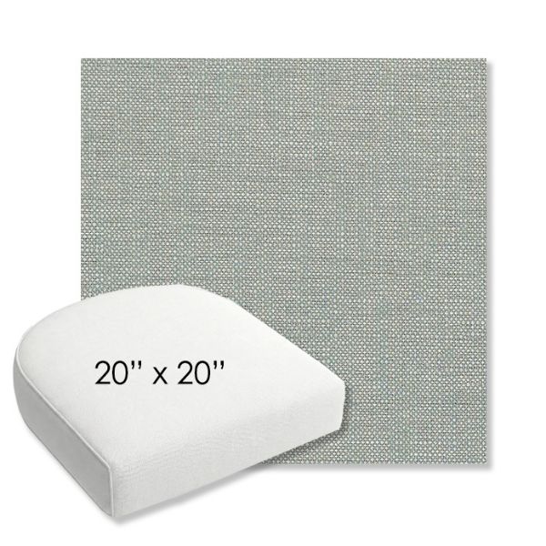 Picture of Linville Spa | 20" x 20" Bullnose Contoured Rounded Back Wicker Chair Cushion - Sunbrella© Fabric