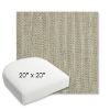 Picture of Nova Moss | 20" x 20" Bullnose Contoured Rounded Back Wicker Chair Cushion - Sunbrella© Fabric