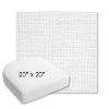 Picture of Piazza White | 20" x 20" Bullnose Contoured Rounded Back Wicker Chair Cushion - Sunbrella© Fabric